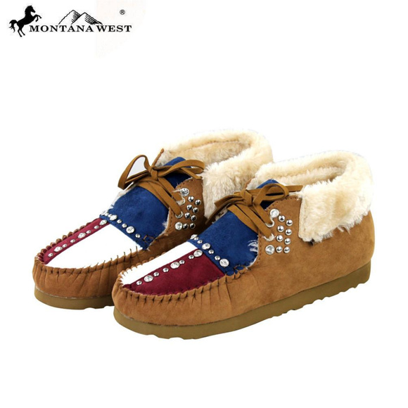 Montana West Shoes - LAST ONE! Montana West Moccasins Texas Beige